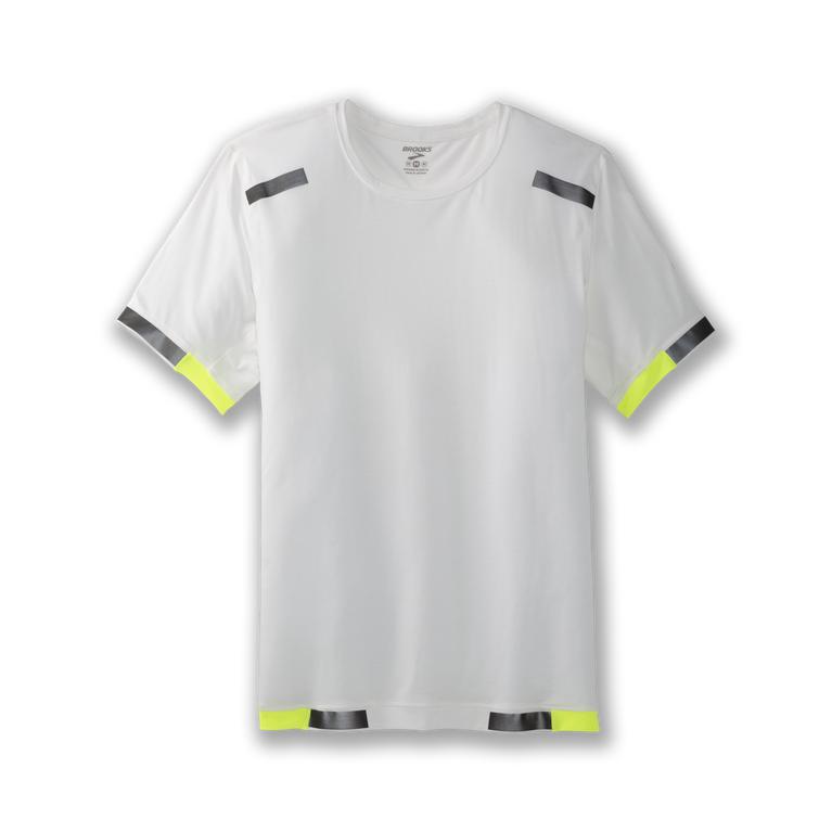 Brooks Carbonite Men's Short Sleeve Running Shirt - Luminosity/Black/Grey (47091-OTGV)